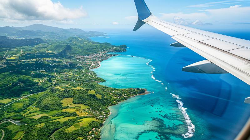 De nombreux avions effectuent la traversée vers la Guadeloupe au départ de Paris chaque jour